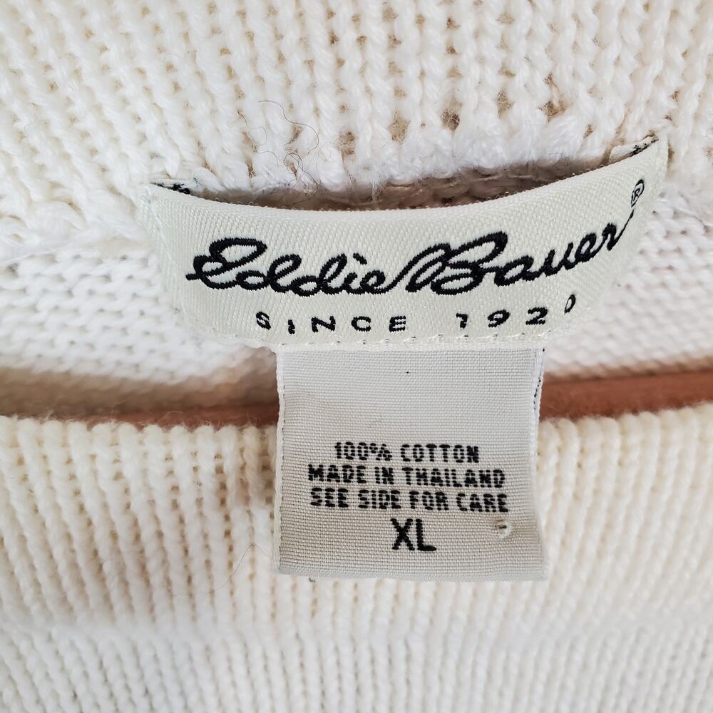 Eddie Bauer Geometric Design Scoop Neck Sweater - Picture 4 of 6